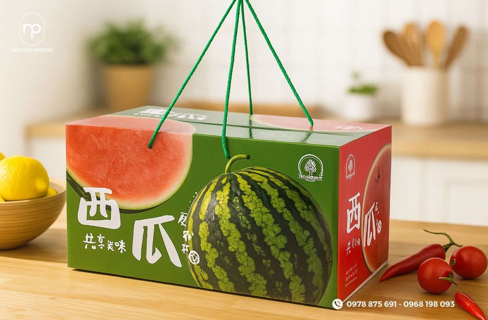 Hộp carton có quai xách